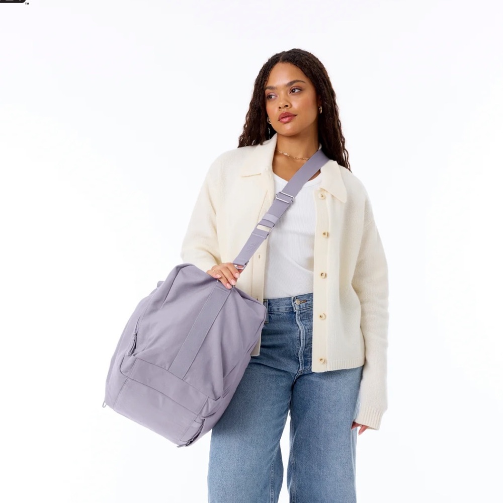 SOLD OUT BEIS LAVENDER COTTON DUFFLE BAG
